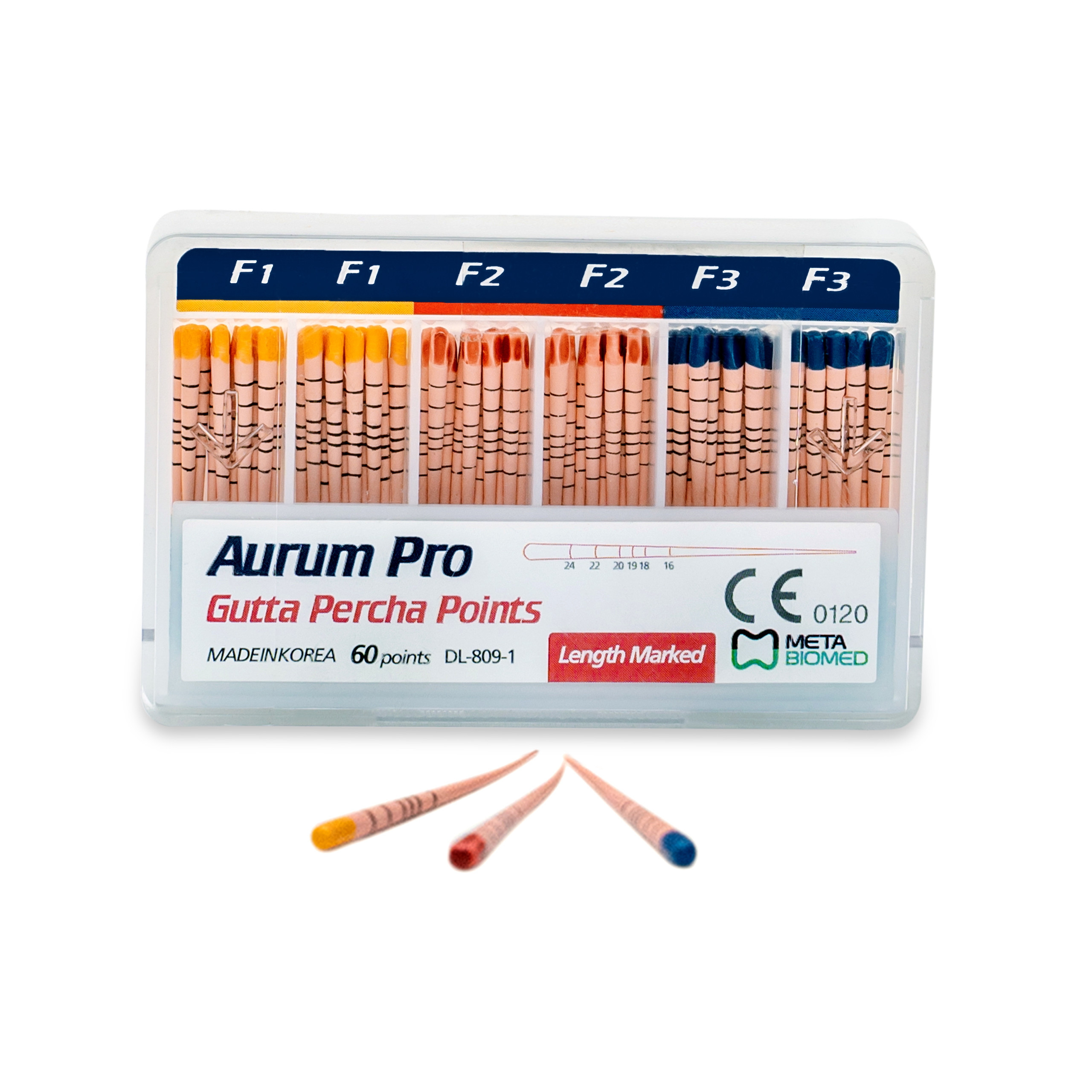 Aurum Pro Gutta Percha Points (F1, F2, F3)